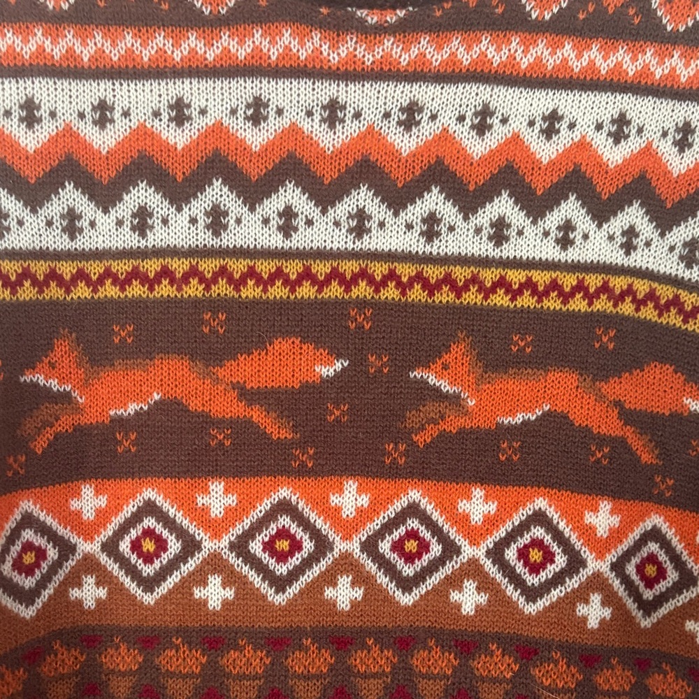 NWT Kiel James Patrick Cozy Cabin Fantastic Fox Dress L - Picture 4 of 7